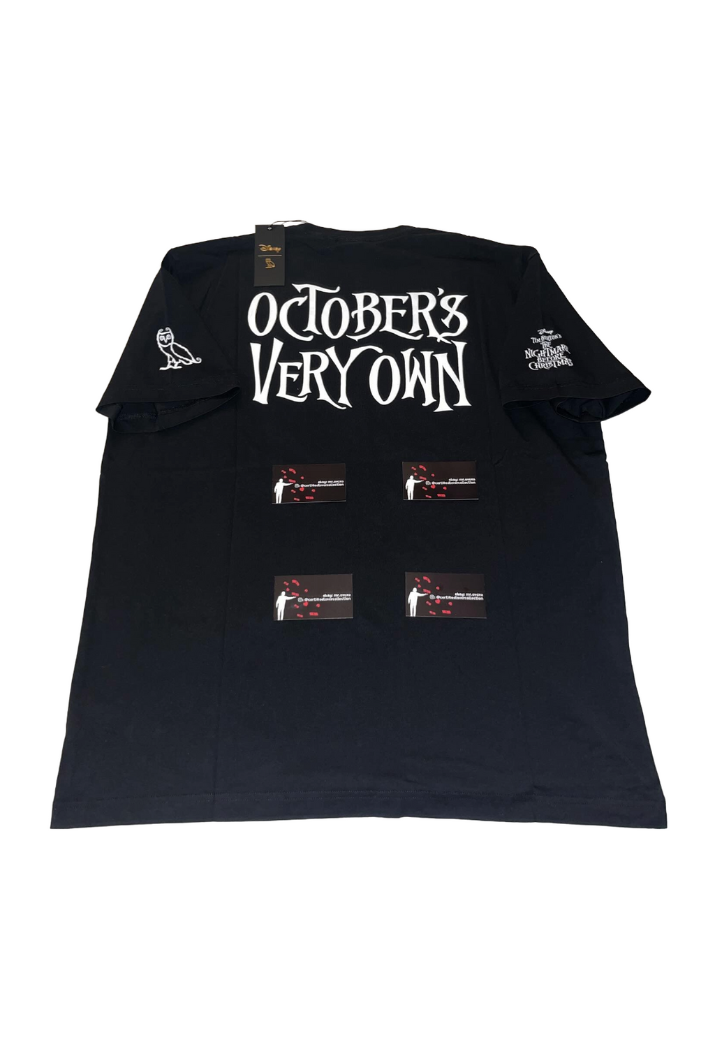 OVO x Disney The Nightmare Before Christmas Jack Skellington Tee - Black