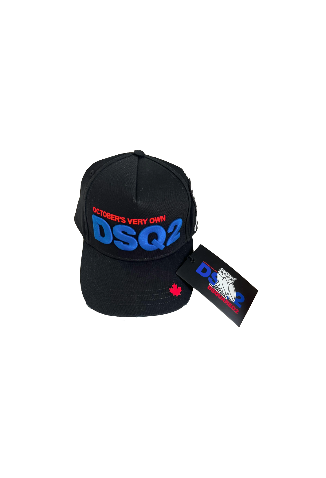 OVO X Dsquared2 Distressed Hat - Black