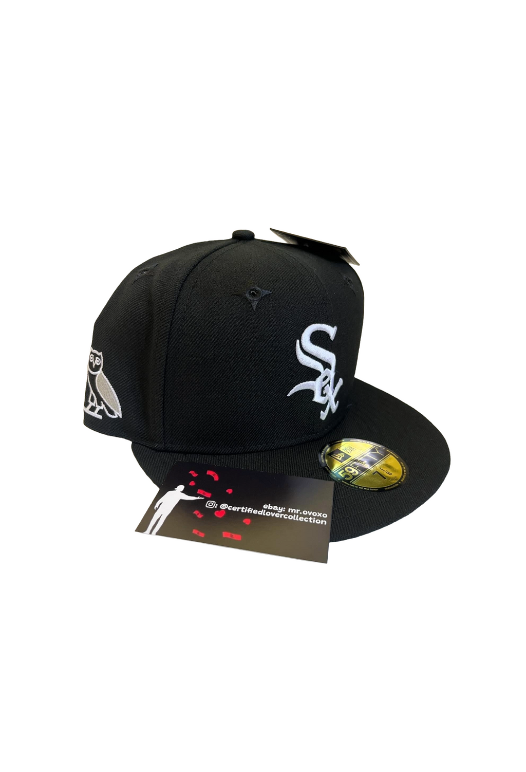 OVO x MLB White Sox Fitted Hat 2023 - Black