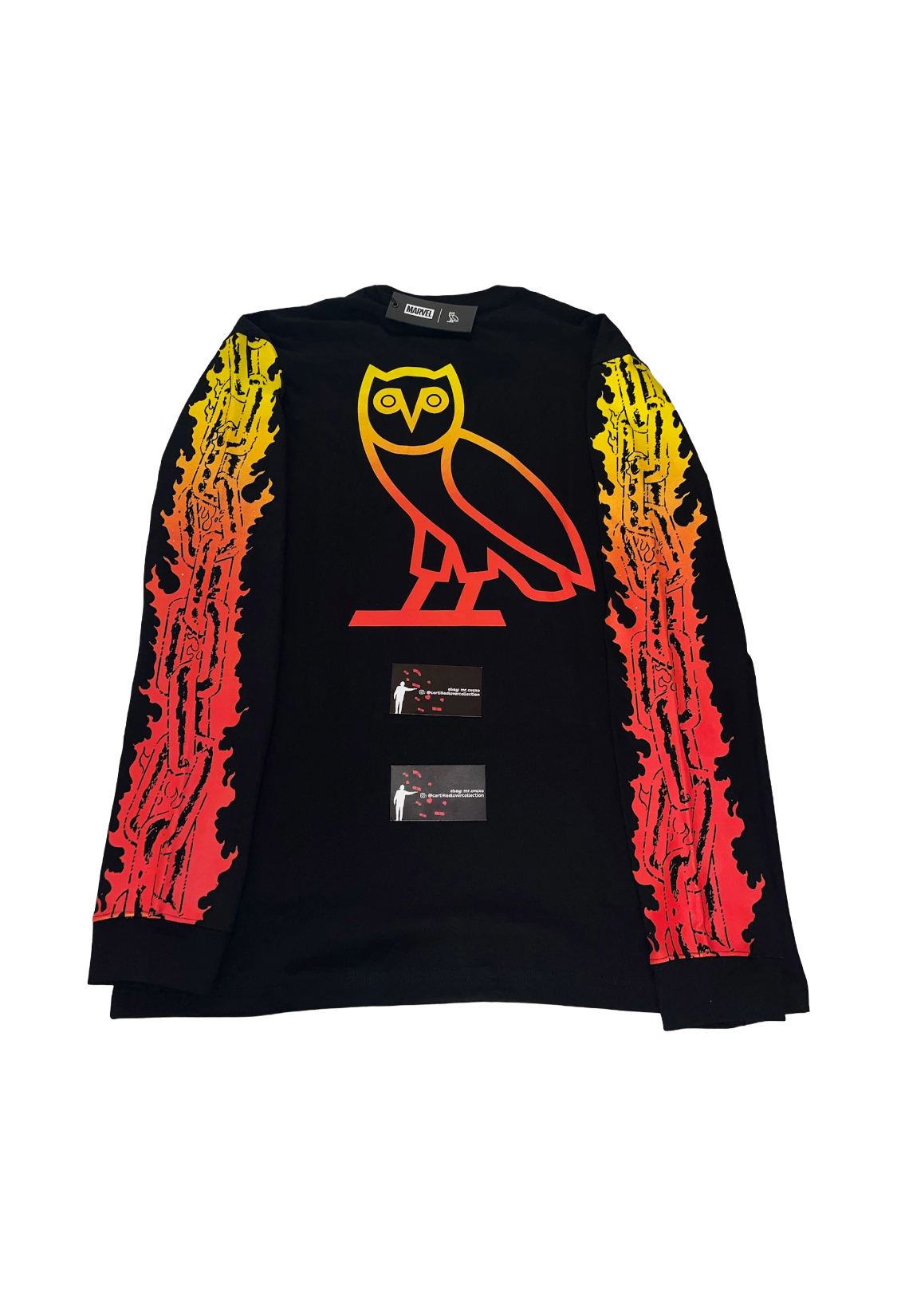OVO x Marvel Ghost Rider Long Sleeve - Black
