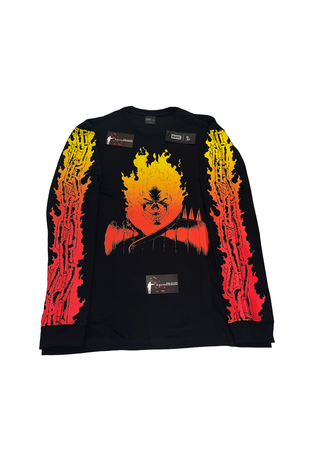OVO x Marvel Ghost Rider Long Sleeve - Black