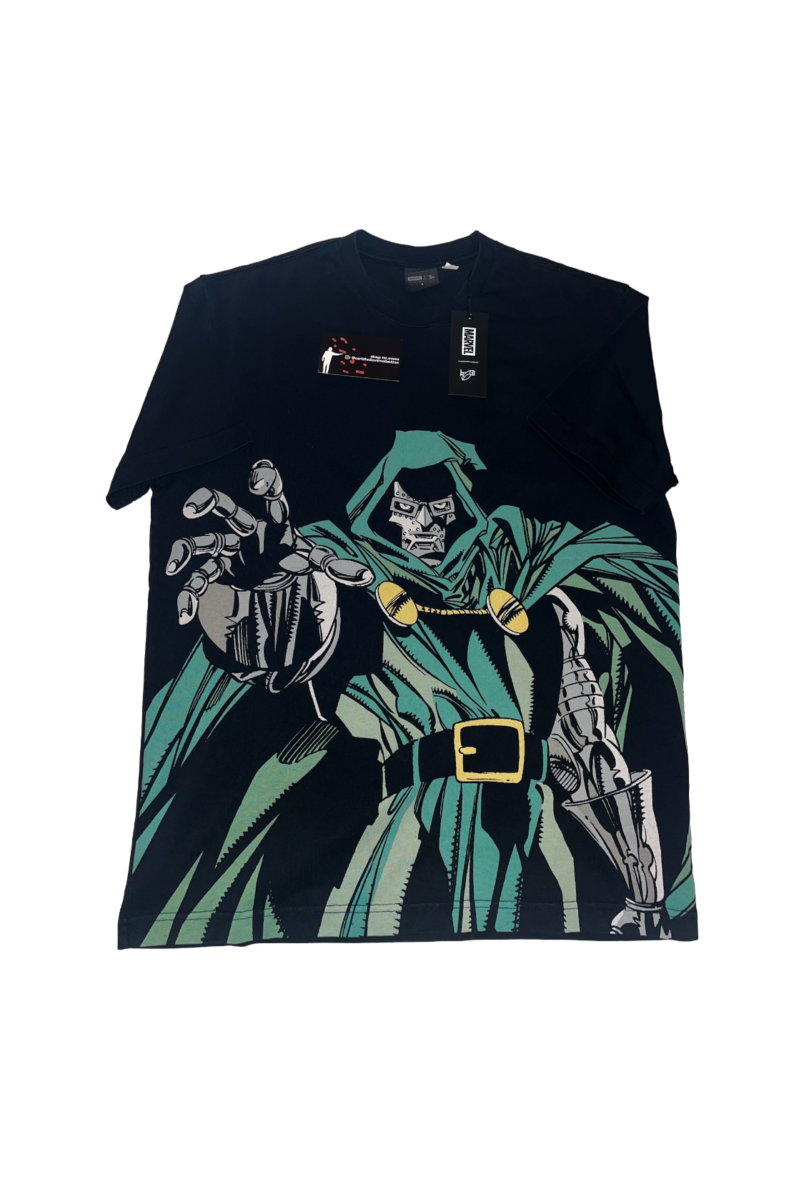 OVO x Marvel Dr. Doom Graphic Masthead Tee - Black