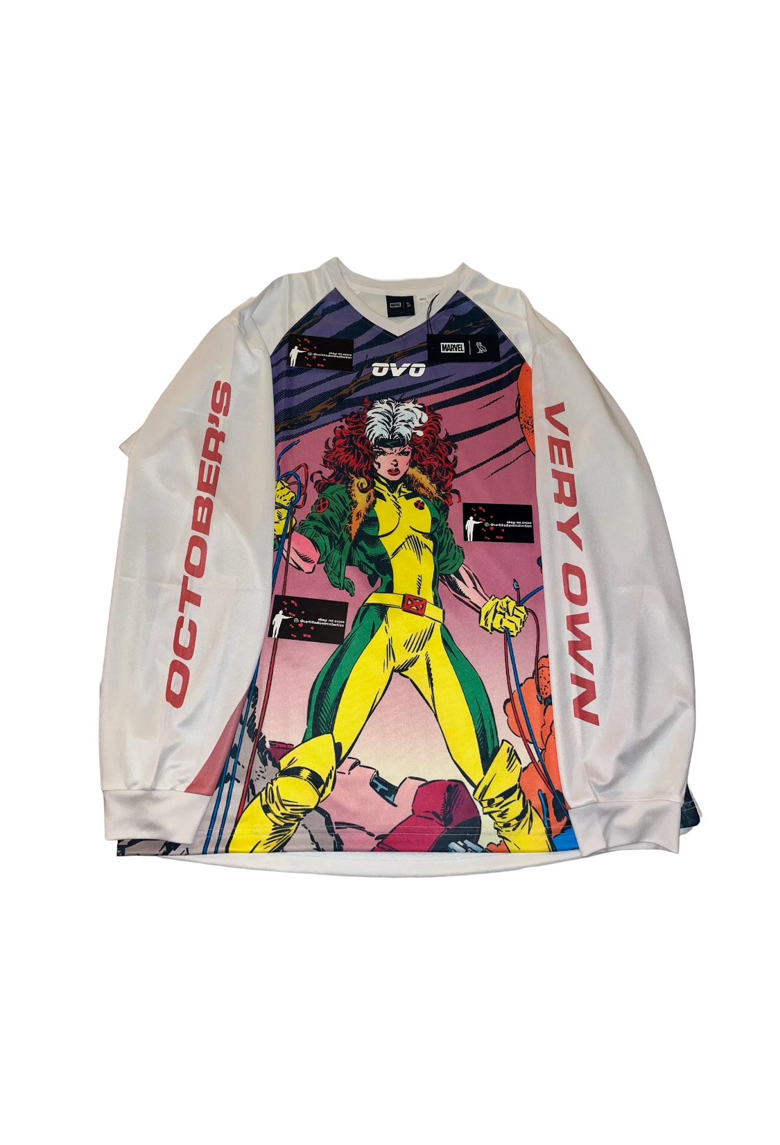 OVO x Marvel Rogue Snocross Jersey - White
