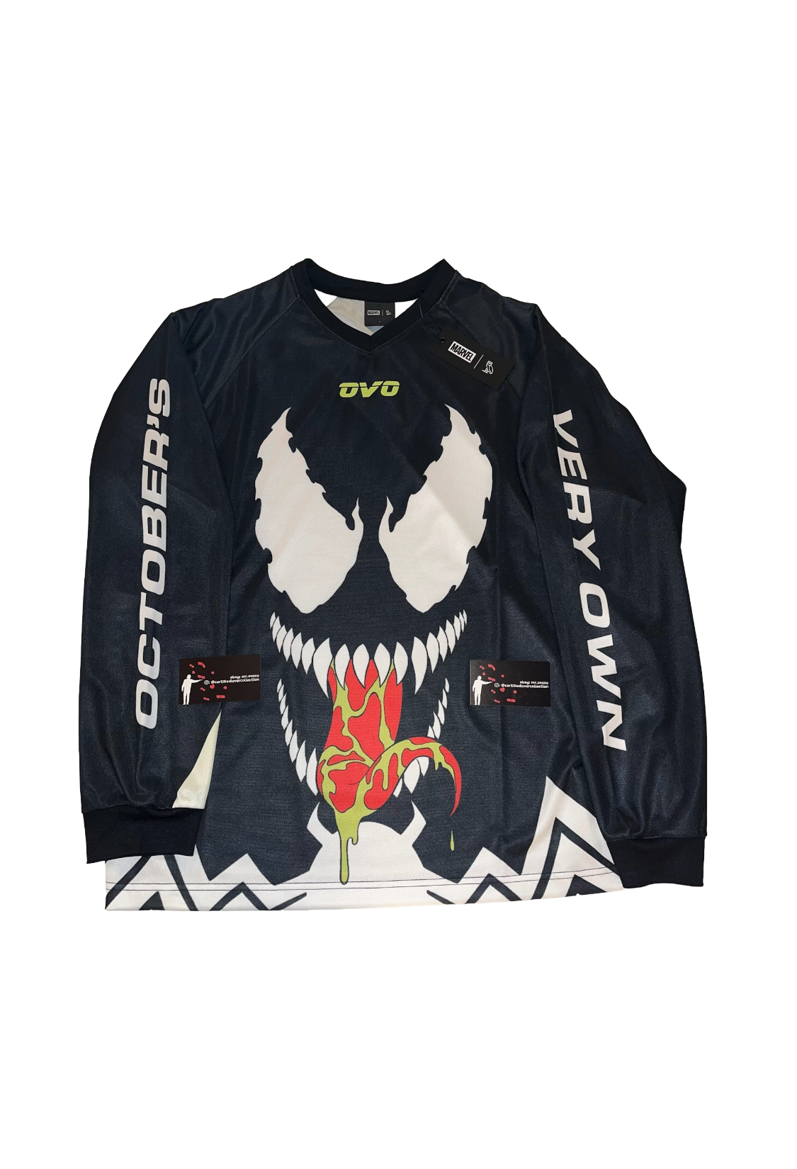 OVO x Marvel Venom Snocross Long Sleeve Jersey - Black