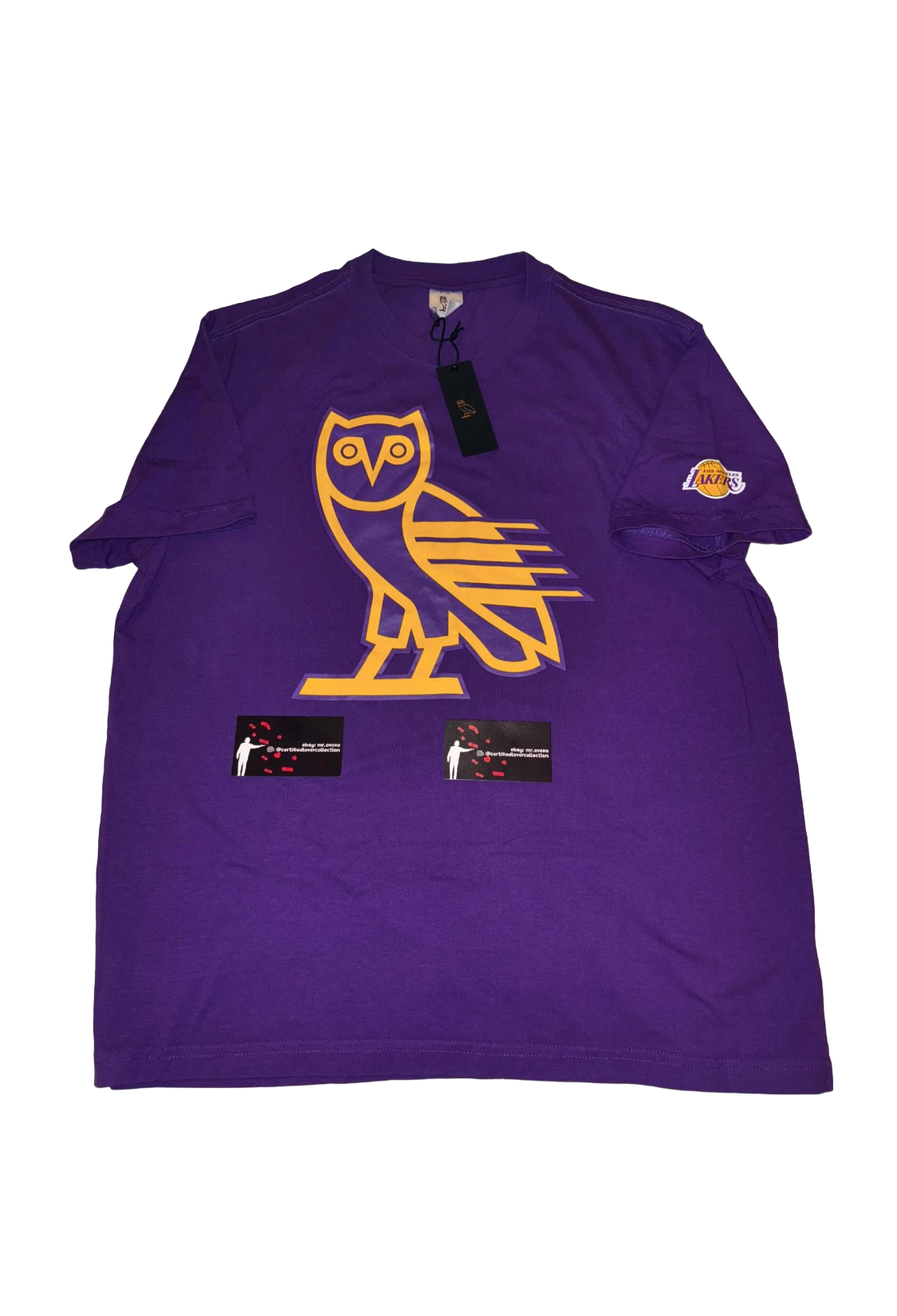 OVO x NBA Lakers OG Owl Tee - Purple