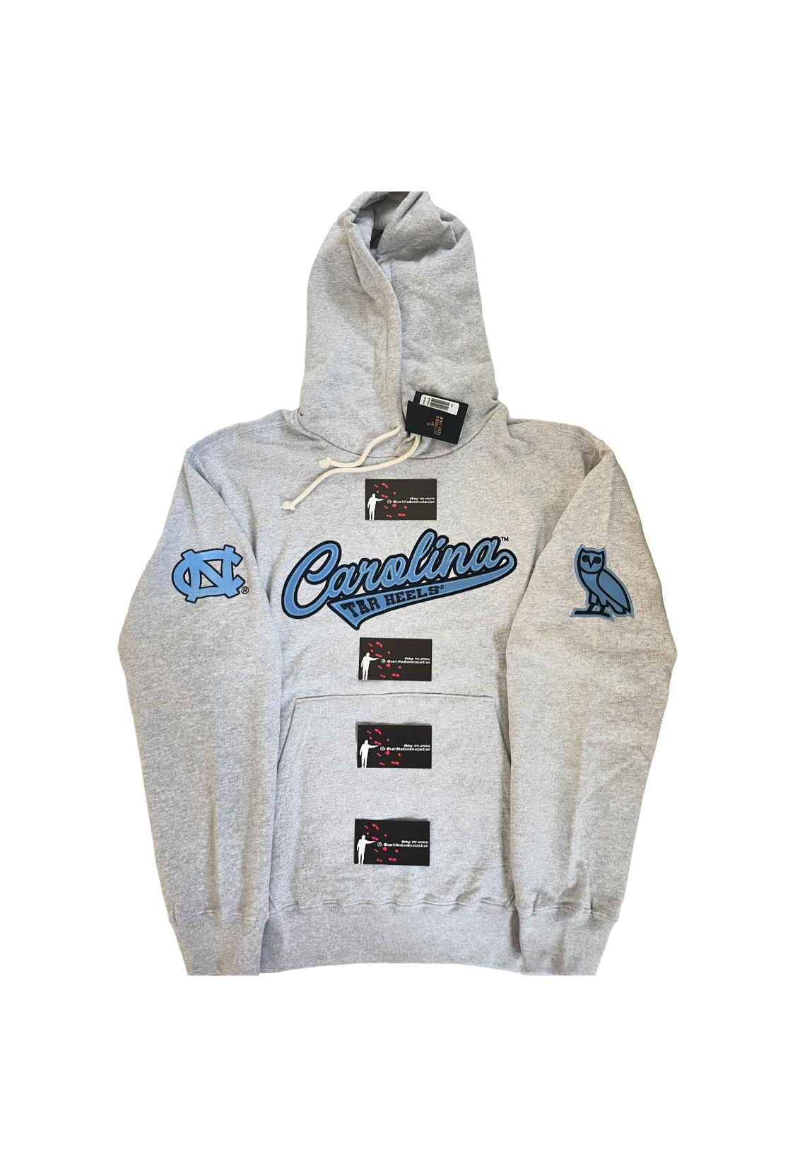 OVO x NCAA North Carolina UNC Tar Heels Hoodie (2024 2nd version) - White