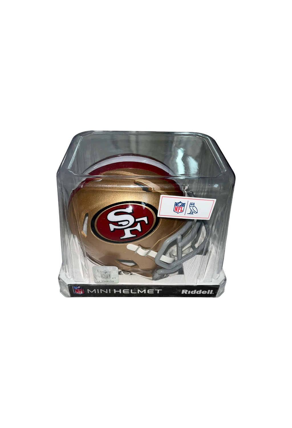 OVO X NFL San Francisco 49ers Riddell Mini Helmet 2023
