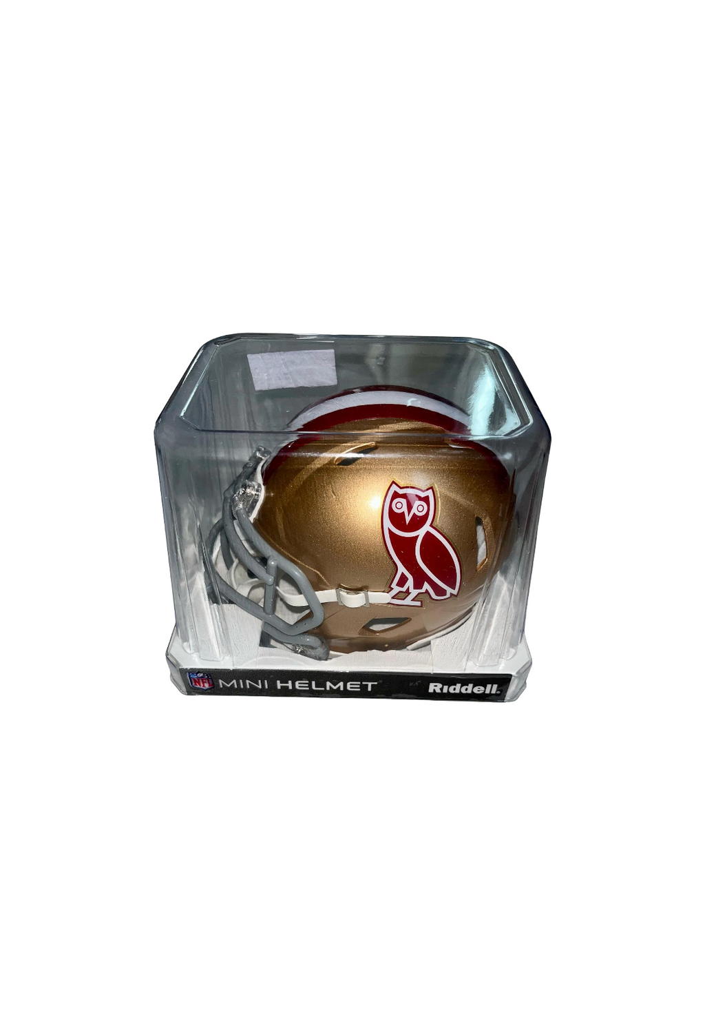 OVO X NFL San Francisco 49ers Riddell Mini Helmet 2023