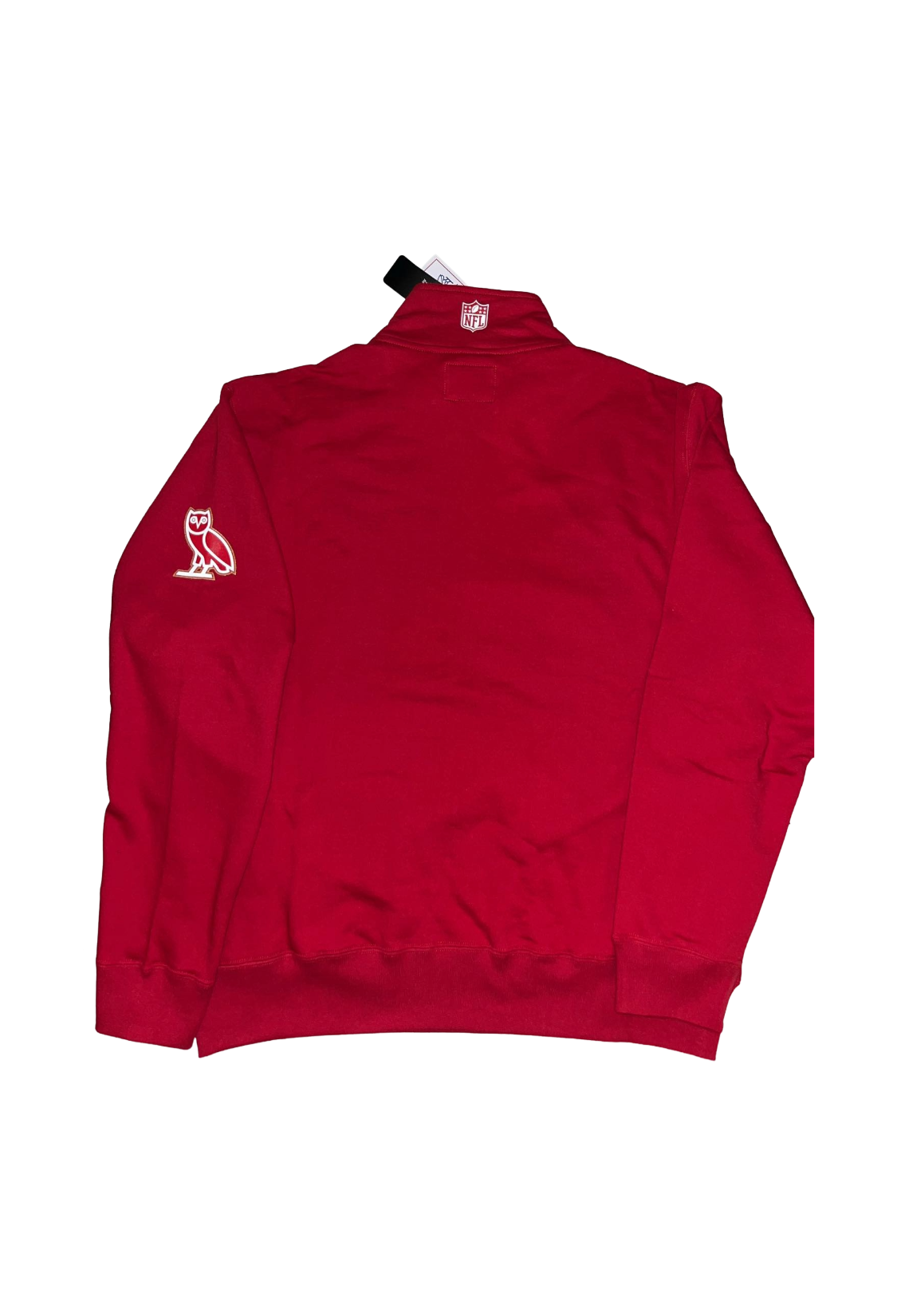 OVO x NFL San Francisco 49ers Quarter Zip Sweatshirt - Red