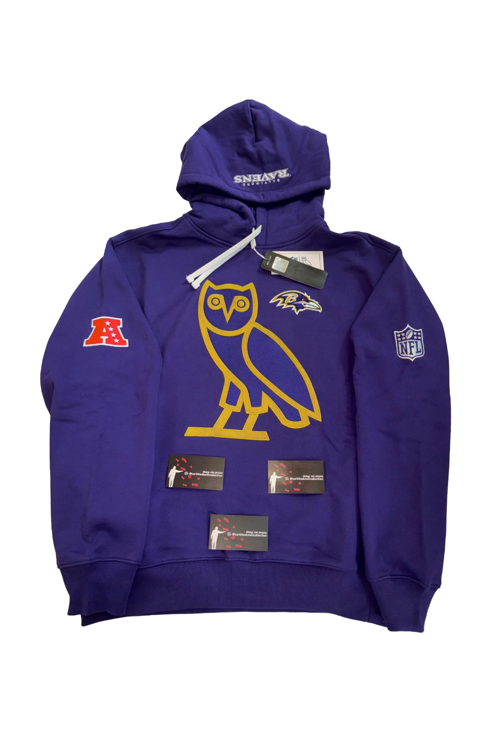 OVO x NFL Baltimore Ravens Hoodie - Purple