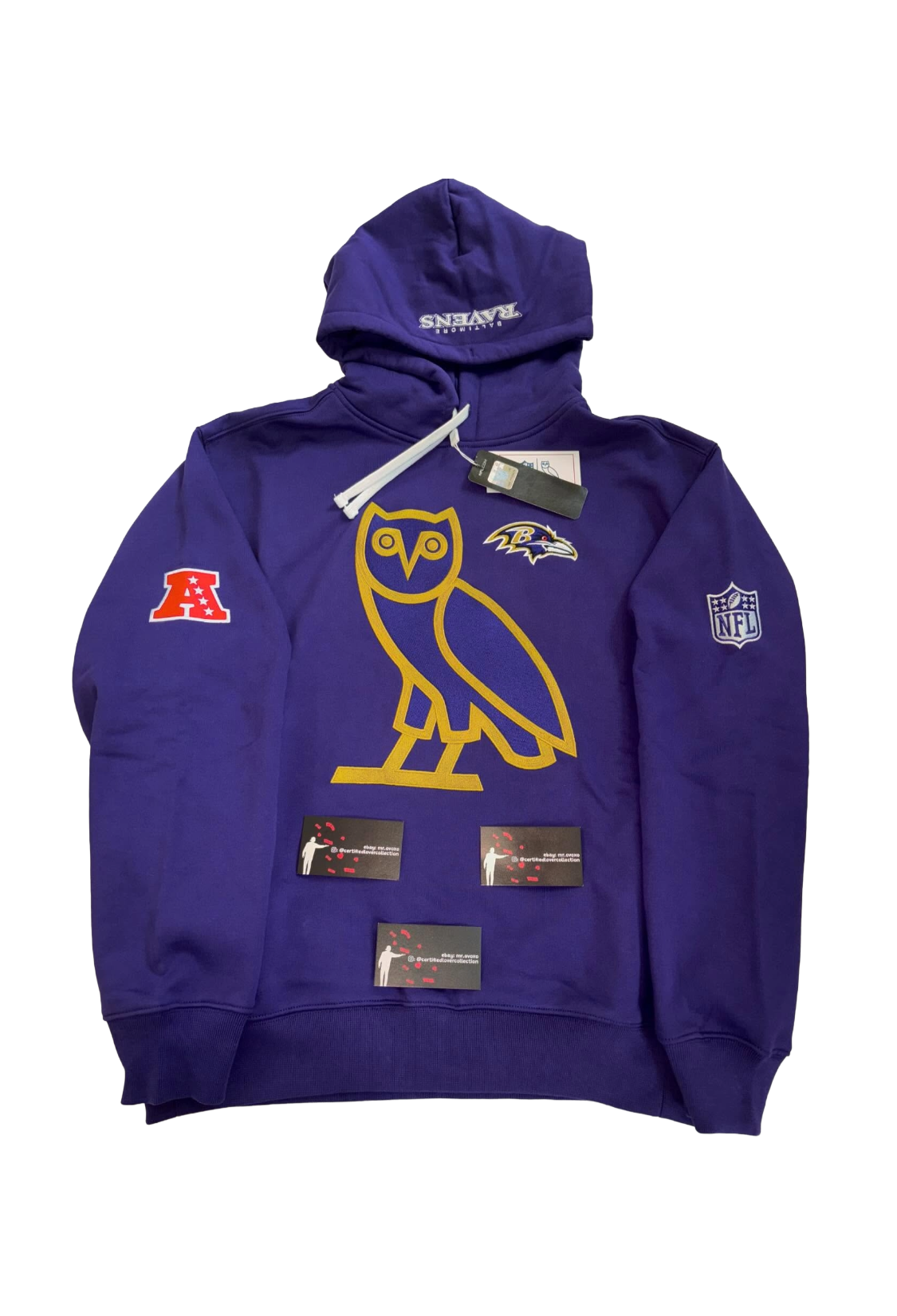 OVO x NFL Baltimore Ravens Hoodie - Purple