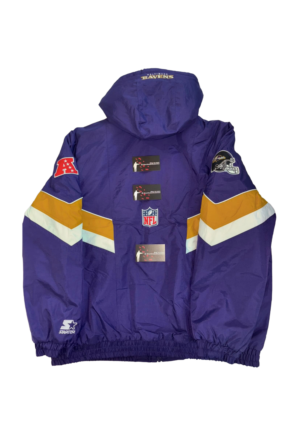 OVO x NFL Baltimore Ravens Starter Sideline Puffer Jacket - Purple