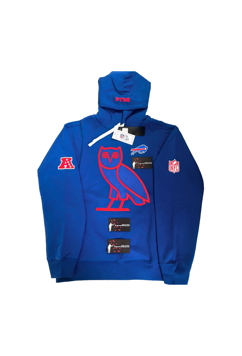 OVO x NFL Bills OG Owl Hoodie - Blue