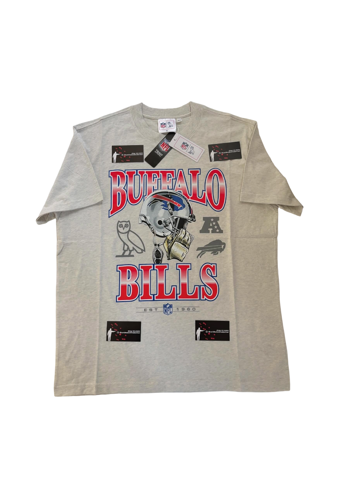 OVO x NFL Buffalo Bills Graphic Game Day Tee - White