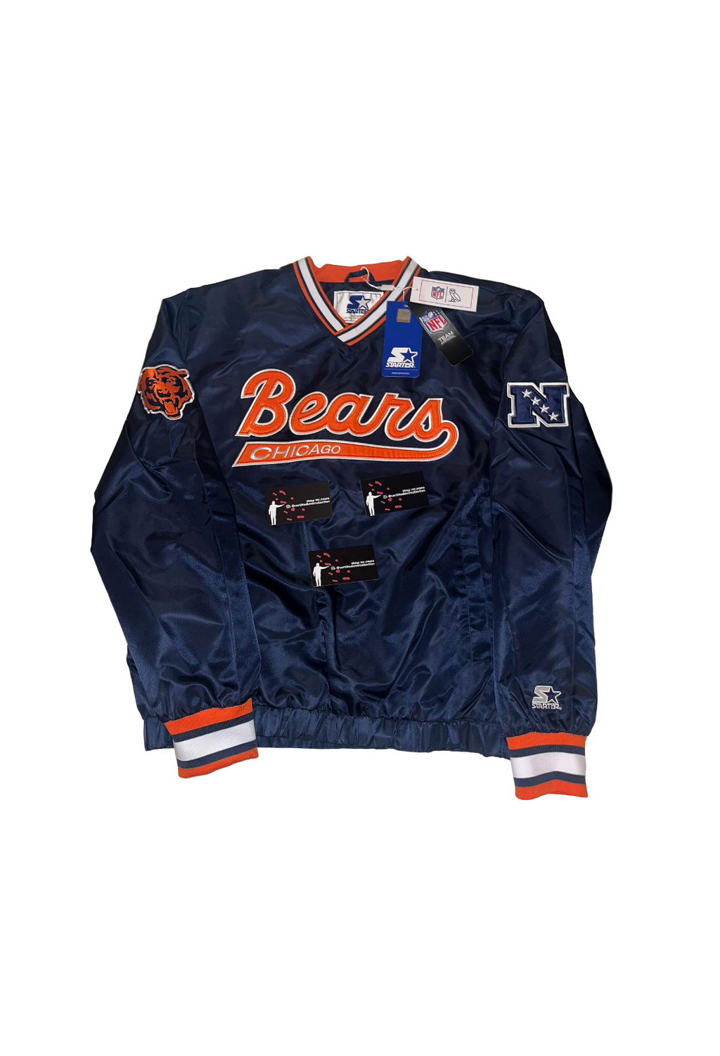 OVO x NFL Chicago Bears Starter Pullover Jacket - Navy