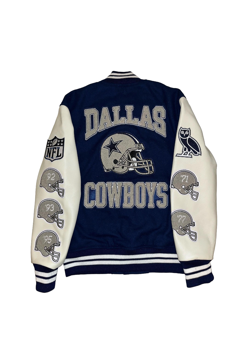 OVO x NFL Dallas Cowboys Varsity Jacket - Navy