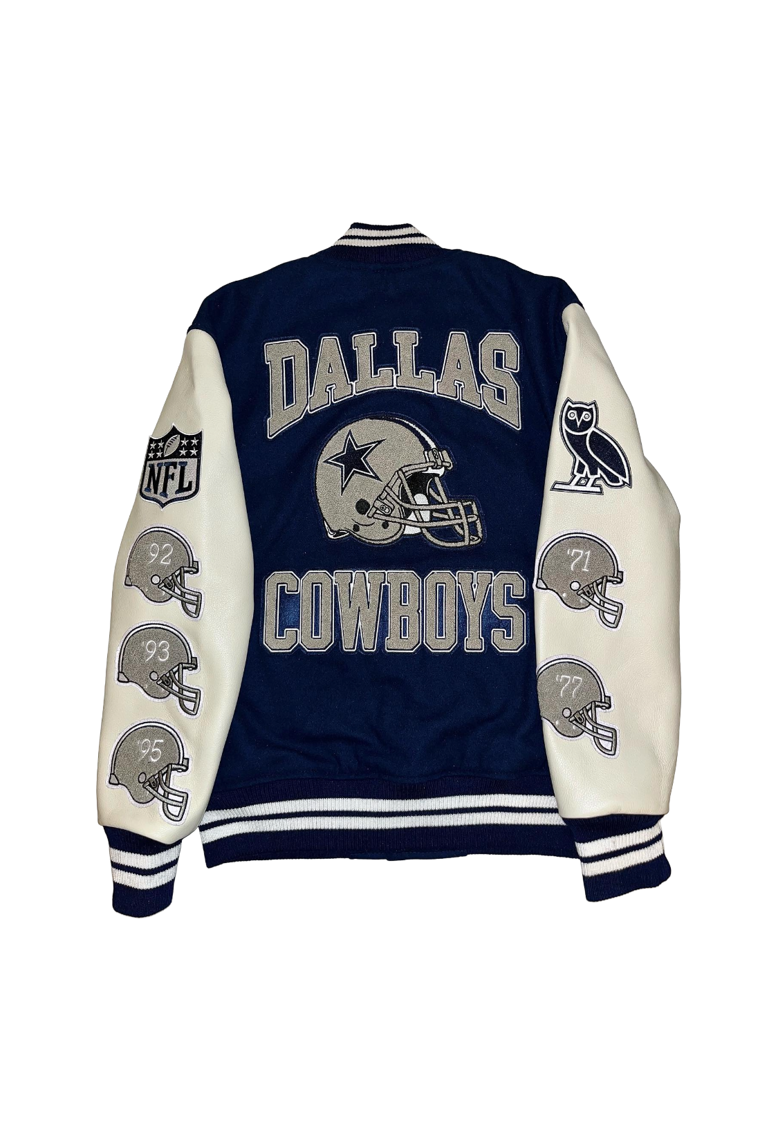 OVO x NFL Dallas Cowboys Varsity Jacket - Navy