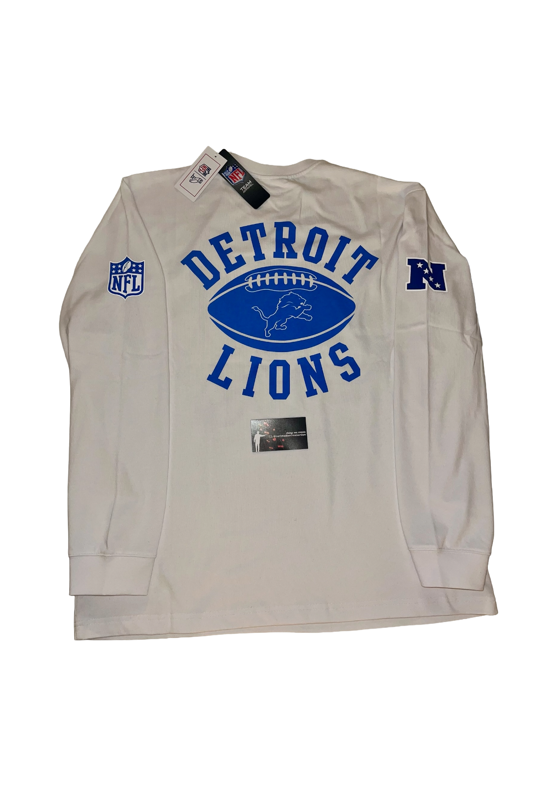 OVO x NFL Detroit Lions Long Sleeve Jersey - White