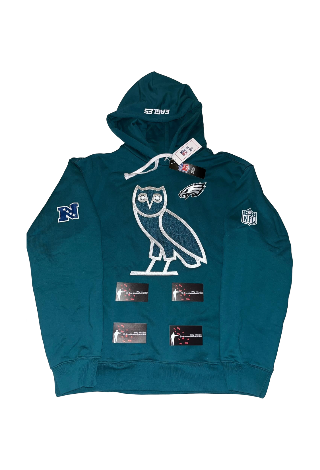OVO x NFL Philadelphia Eagles OG Owl Hoodie - Green