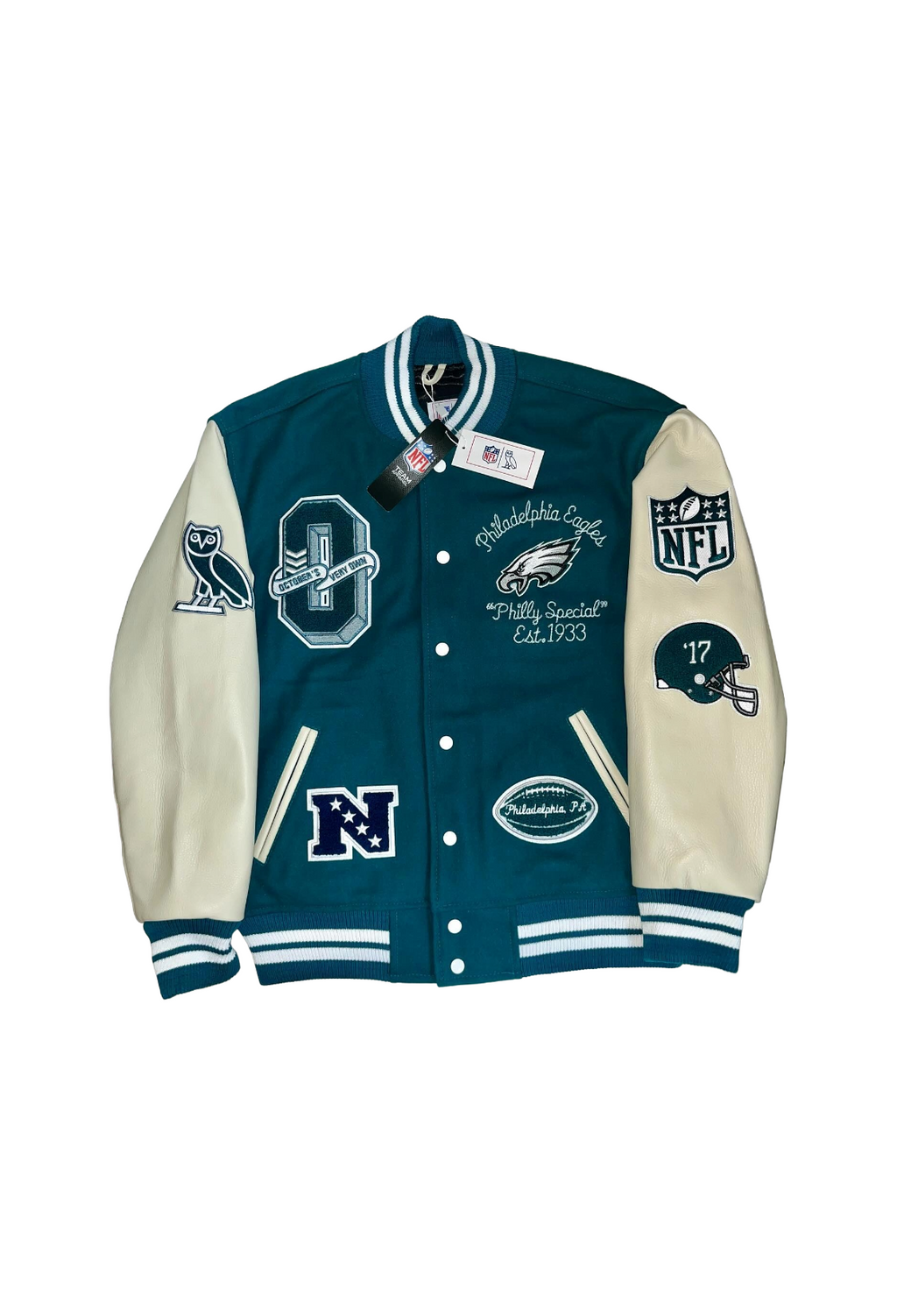 OVO x NFL Philadelphia Eagles Varsity Jacket - Green