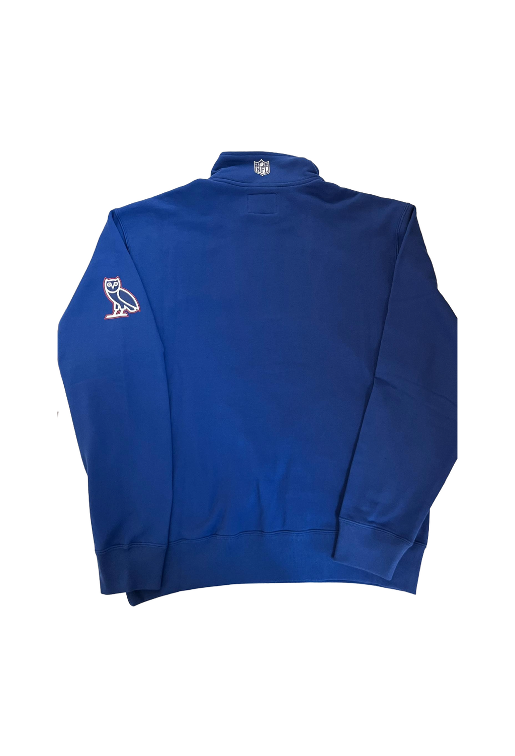 OVO x NFL New York Giants Quarter Zip Sweatshirt - Blue