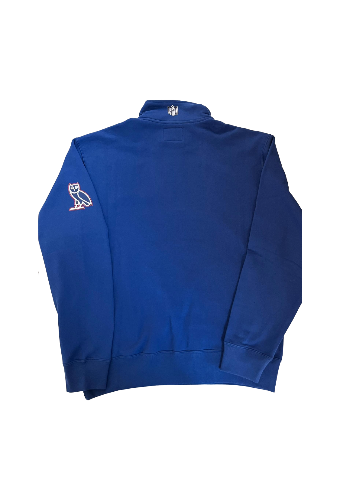 OVO x NFL New York Giants Quarter Zip Sweatshirt - Blue