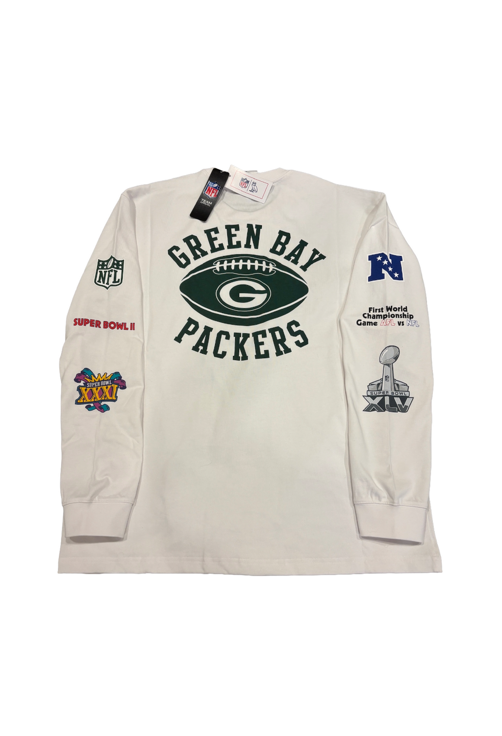 OVO x NFL Green Bay Packers Long Sleeve Jersey - White