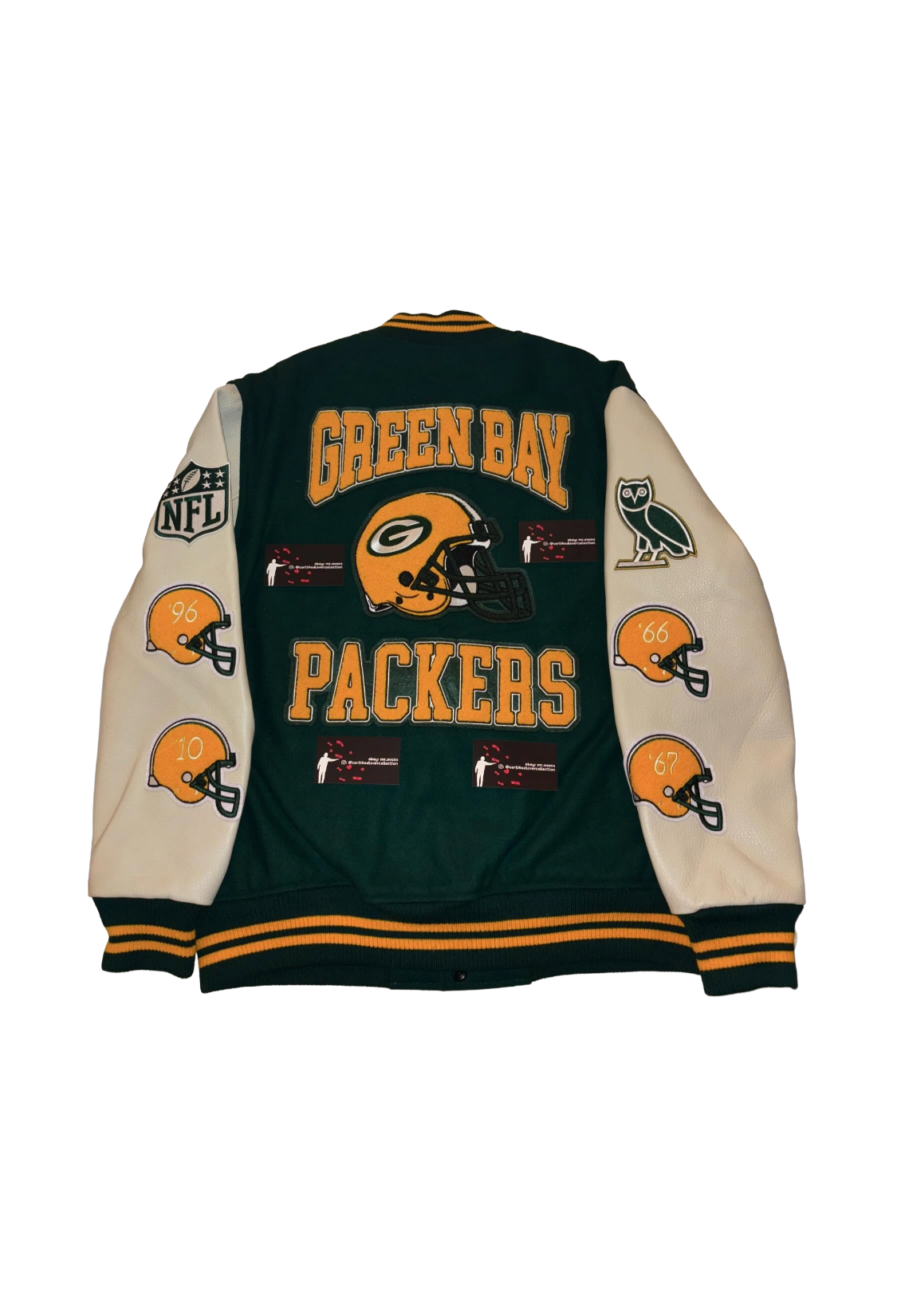 OVO x NFL Green Bay Packers Varsity Jacket - Green