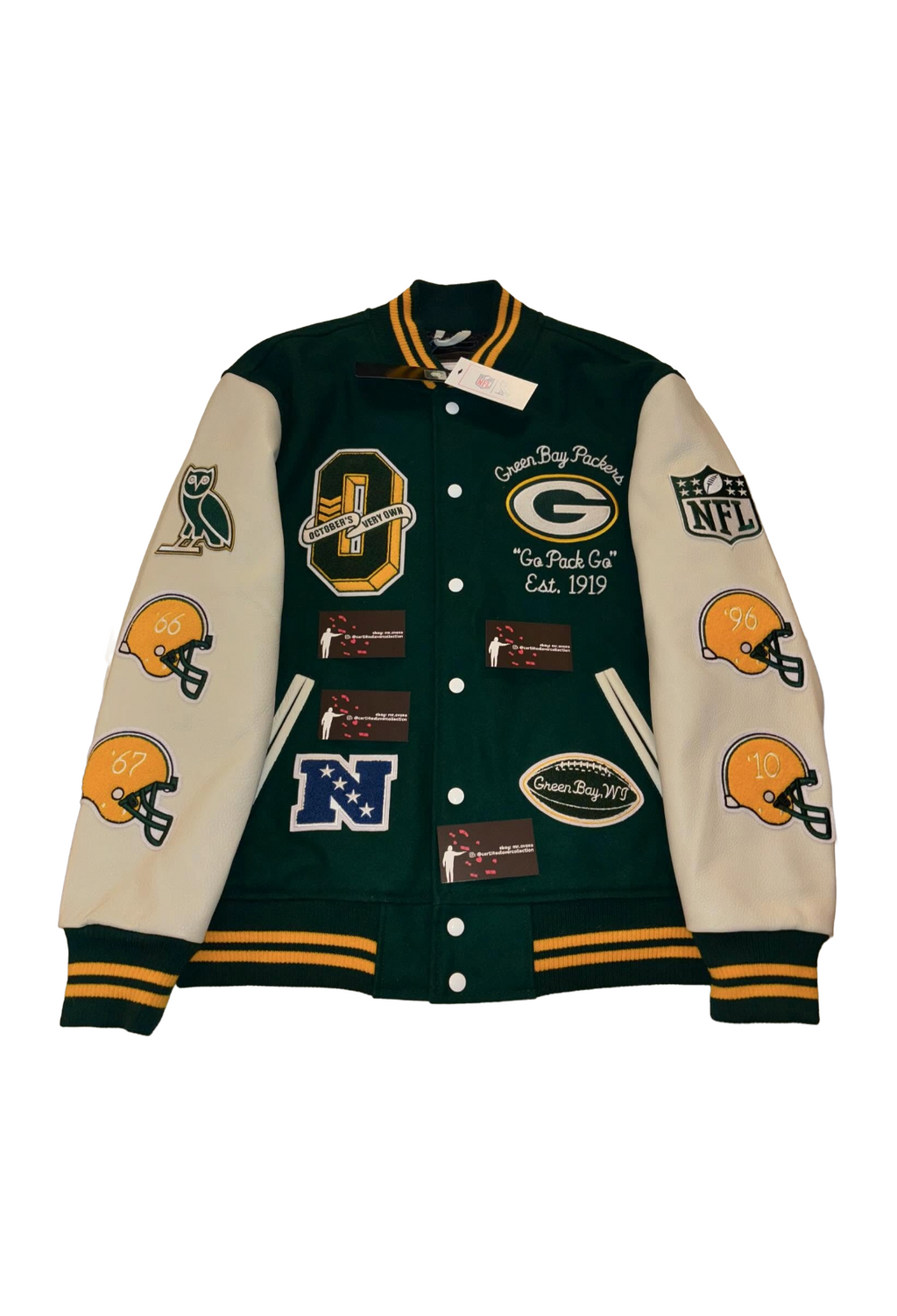 OVO x NFL Green Bay Packers Varsity Jacket - Green