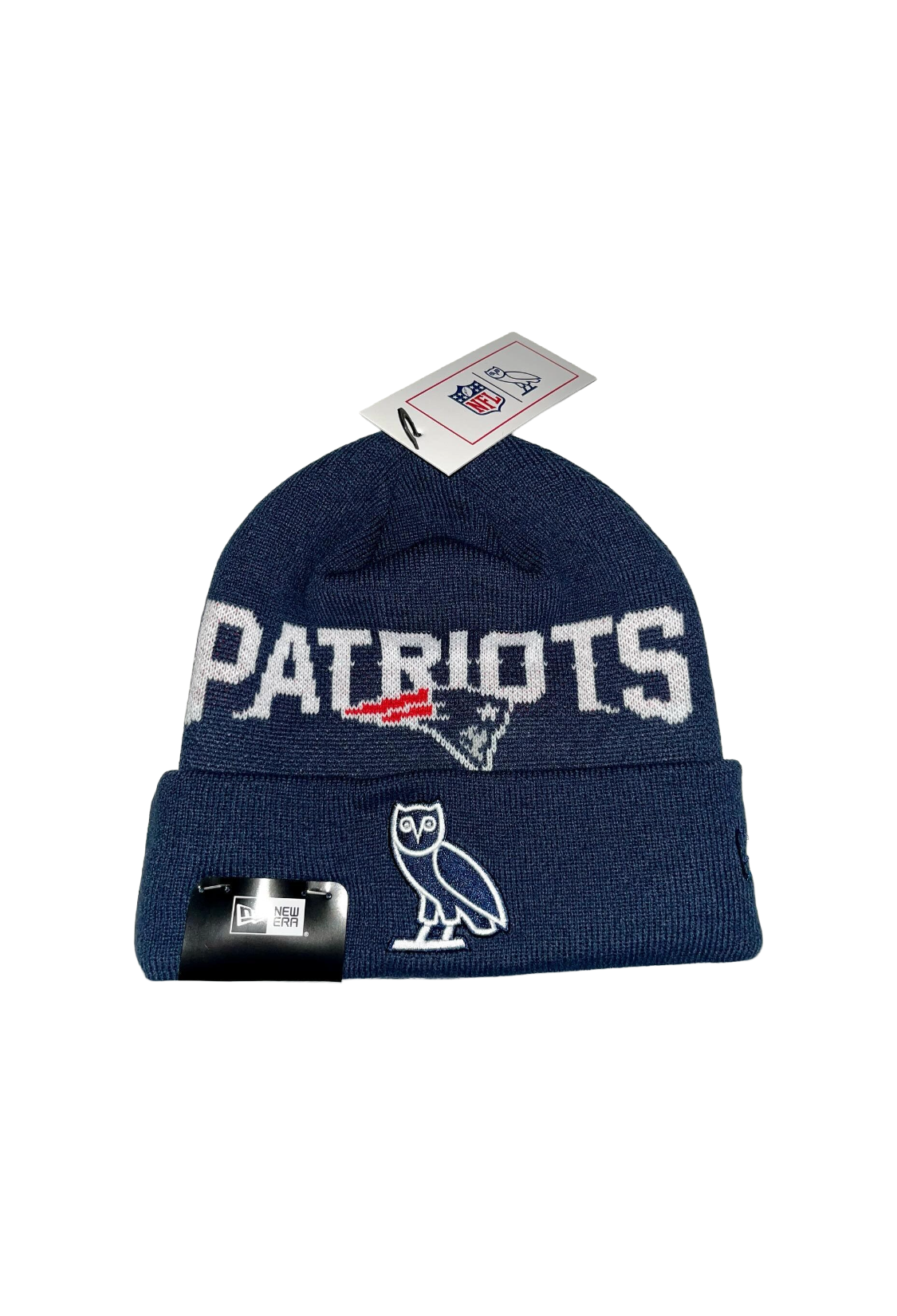 OVO X NFL New England Patriots Knit Hat Beanie