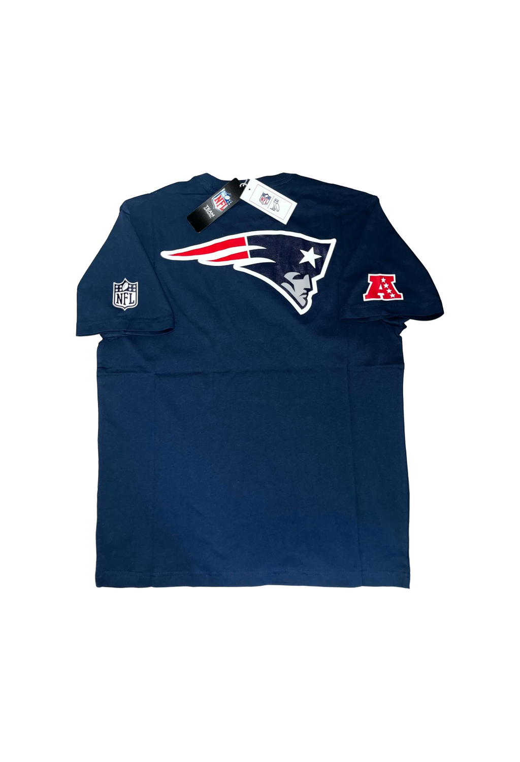 OVO x NFL New England Patriots OG Owl Game Day Tee - Navy