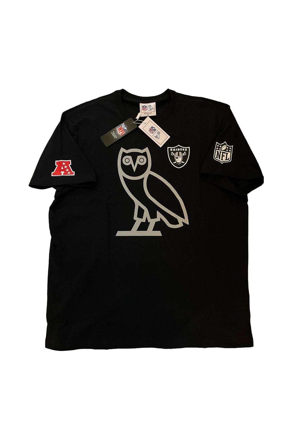 OVO x NFL Las Vegas Raiders OG Owl Game Day Tee - Black
