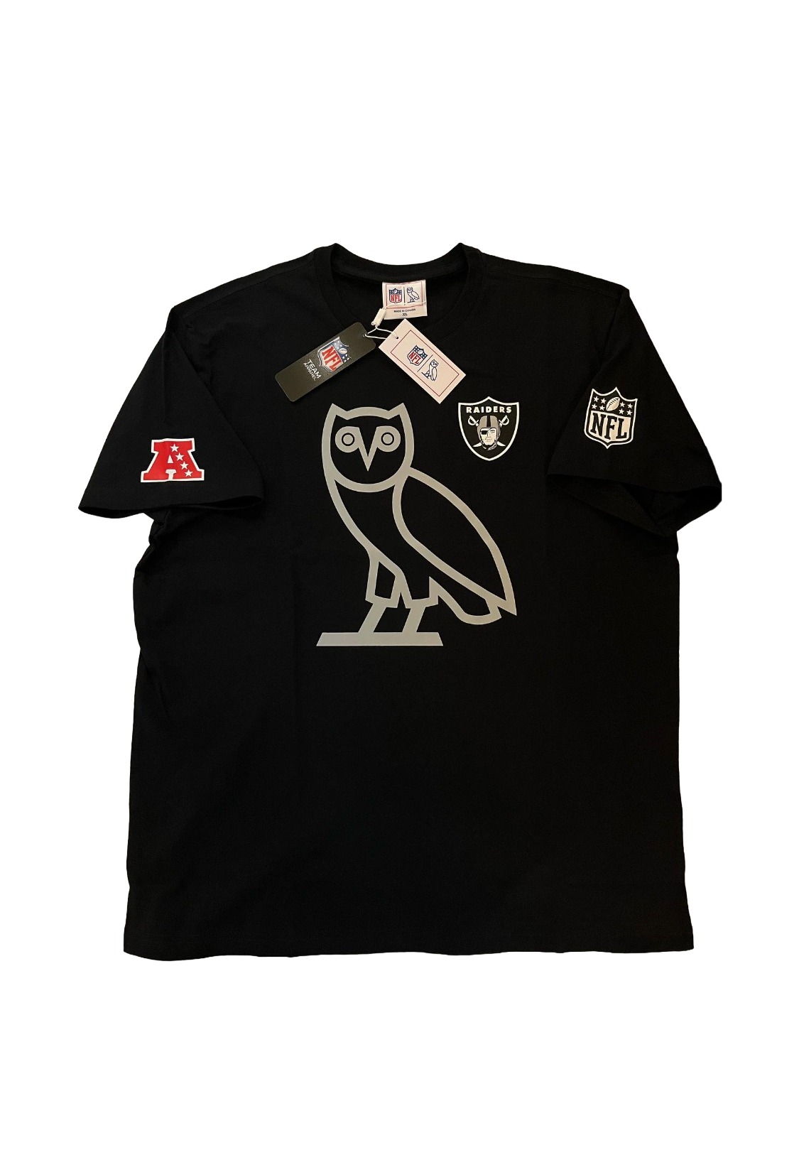 OVO x NFL Las Vegas Raiders OG Owl Game Day Tee - Black