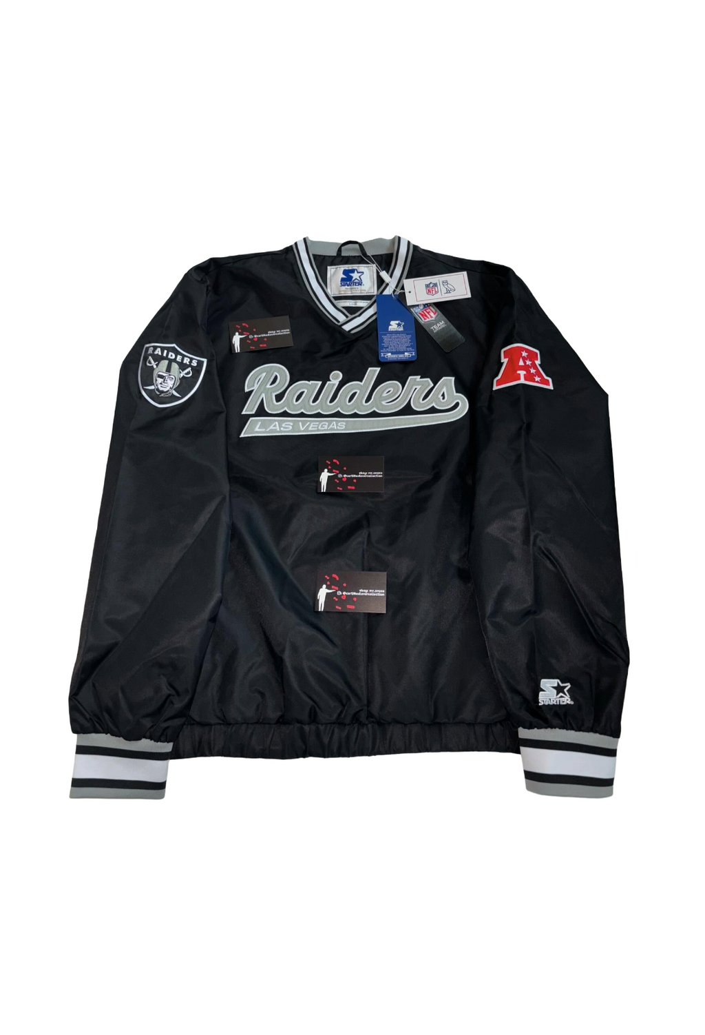 OVO x NFL Las Vegas Raiders Starter Pullover Jacket - Black