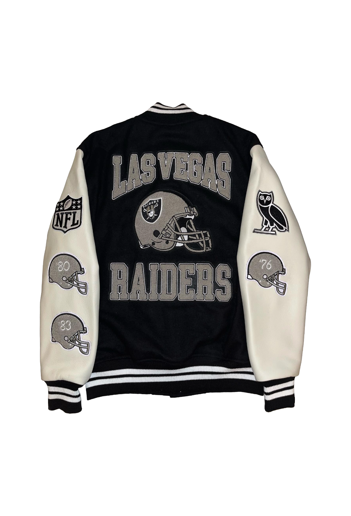 OVO X NFL Las Vegas Raiders Varsity Jacket - Black