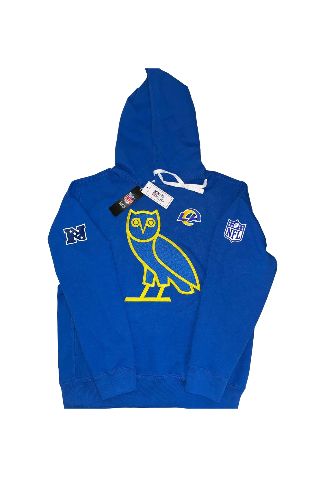 OVO x NFL Los Angeles Rams OG Owl Hoodie - Blue