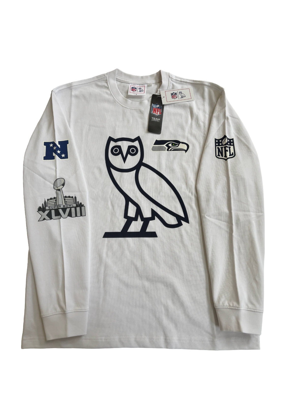 OVO x NFL Seattle Seahawks Long Sleeve Jersey