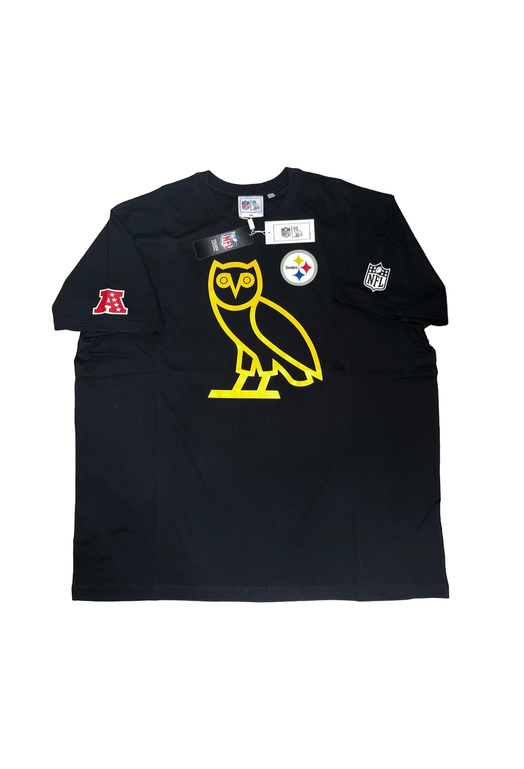 OVO x NFL Pittsburgh Steelers OG Owl Game Day Tee - Black