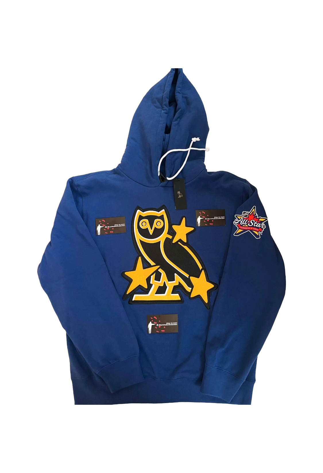 OVO x NHL All Stars 2024 OG Owl Hoodie - Blue
