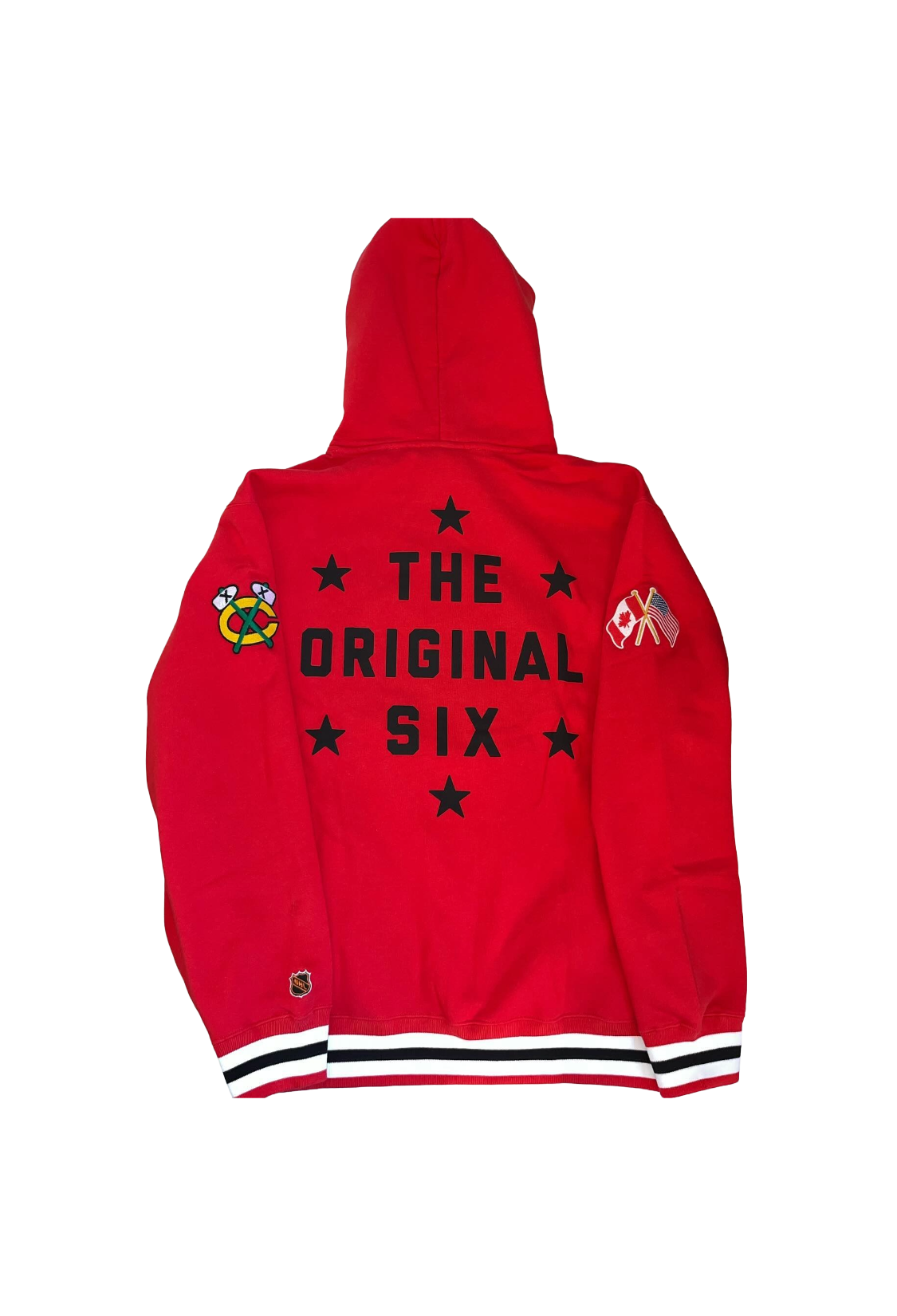 OVO x NHL Chicago Blackhawks The Original Six Hoodie - Red
