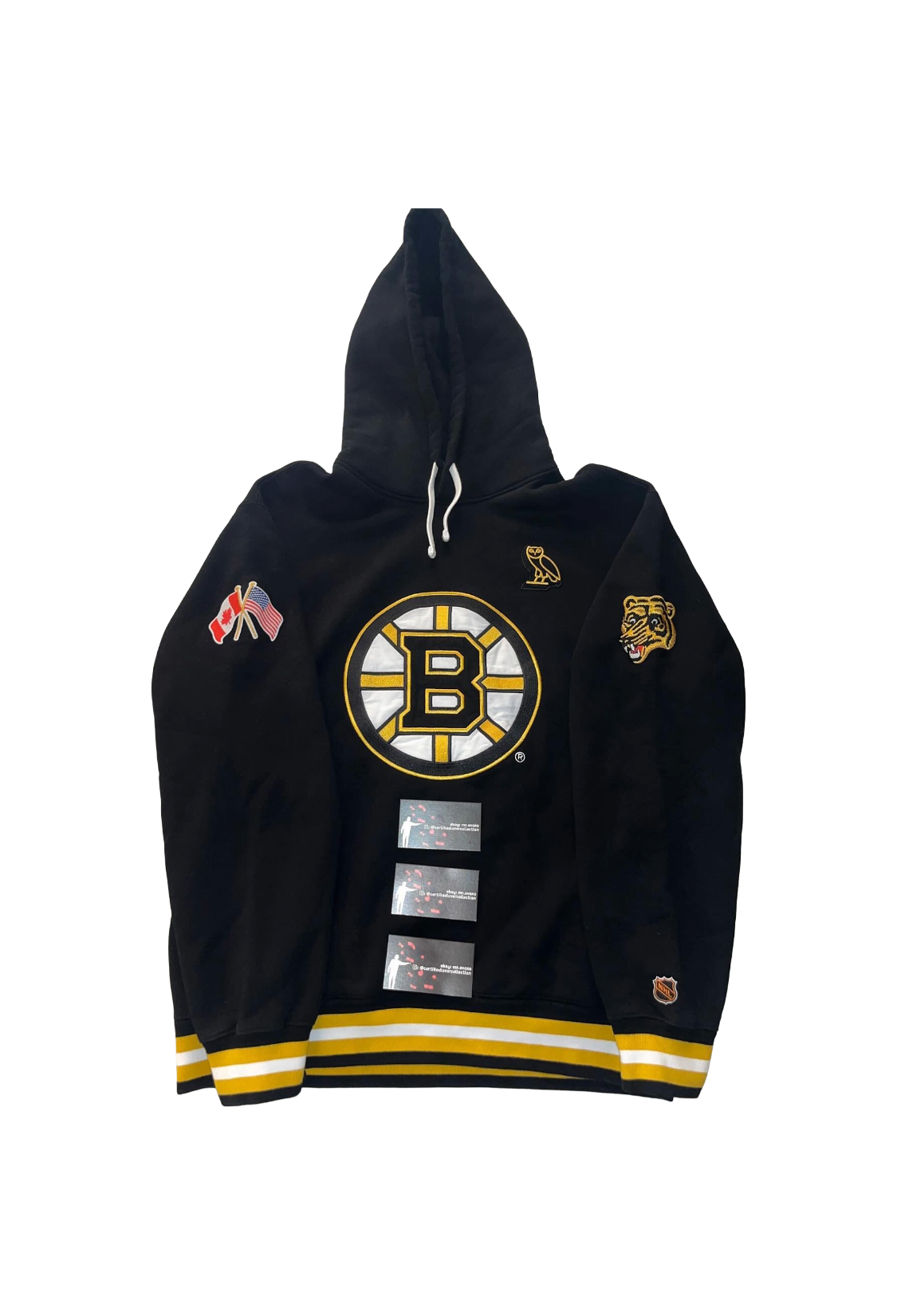 OVO x NHL Boston Bruins Original Six Hoodie - Black