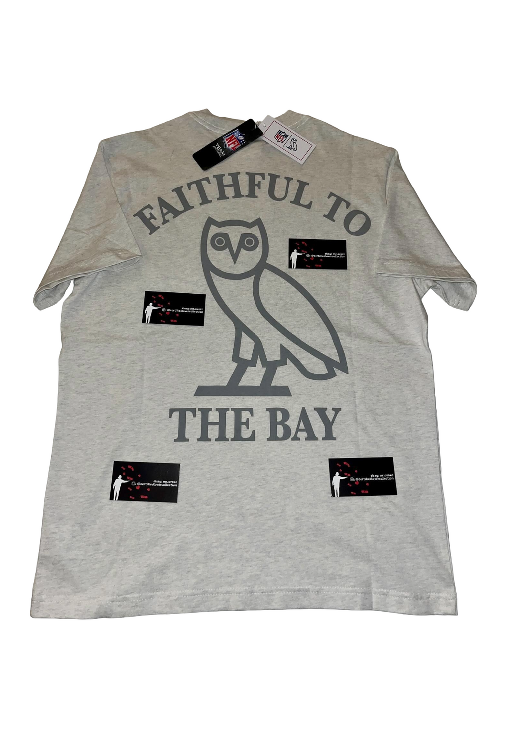 OVO x San Francisco 49ers Graphic Game Day Tee - Ash Heather Grey
