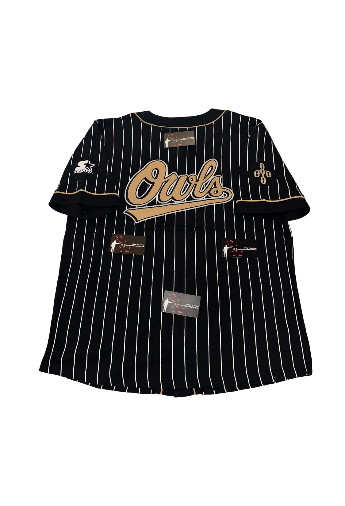 OVO x Starter Baseball Jersey - Black