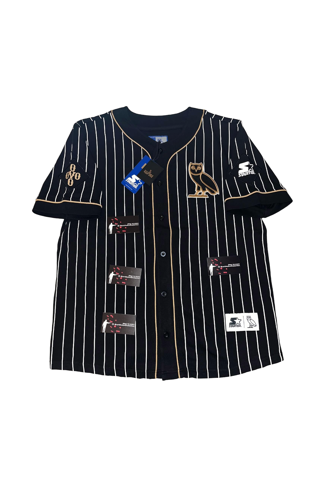 OVO x Starter Baseball Jersey - Black