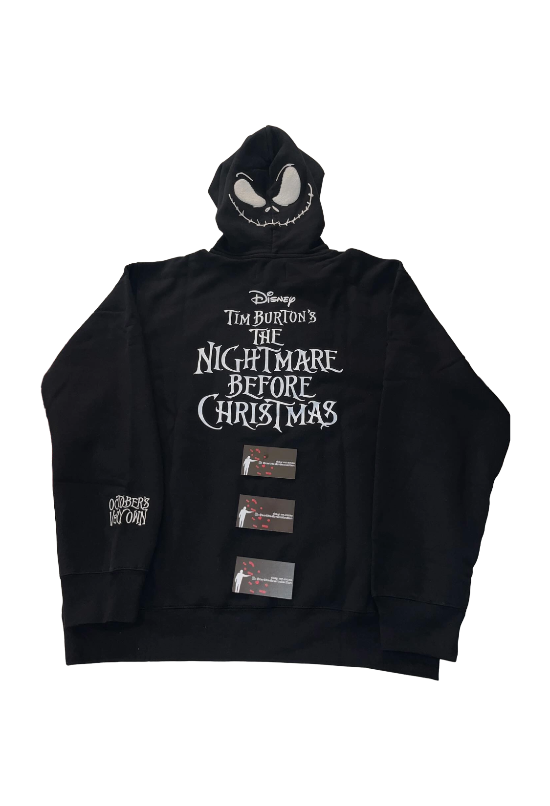 OVO x Disney The Nightmare Before Christmas Devil OG Owl Hoodie - Black