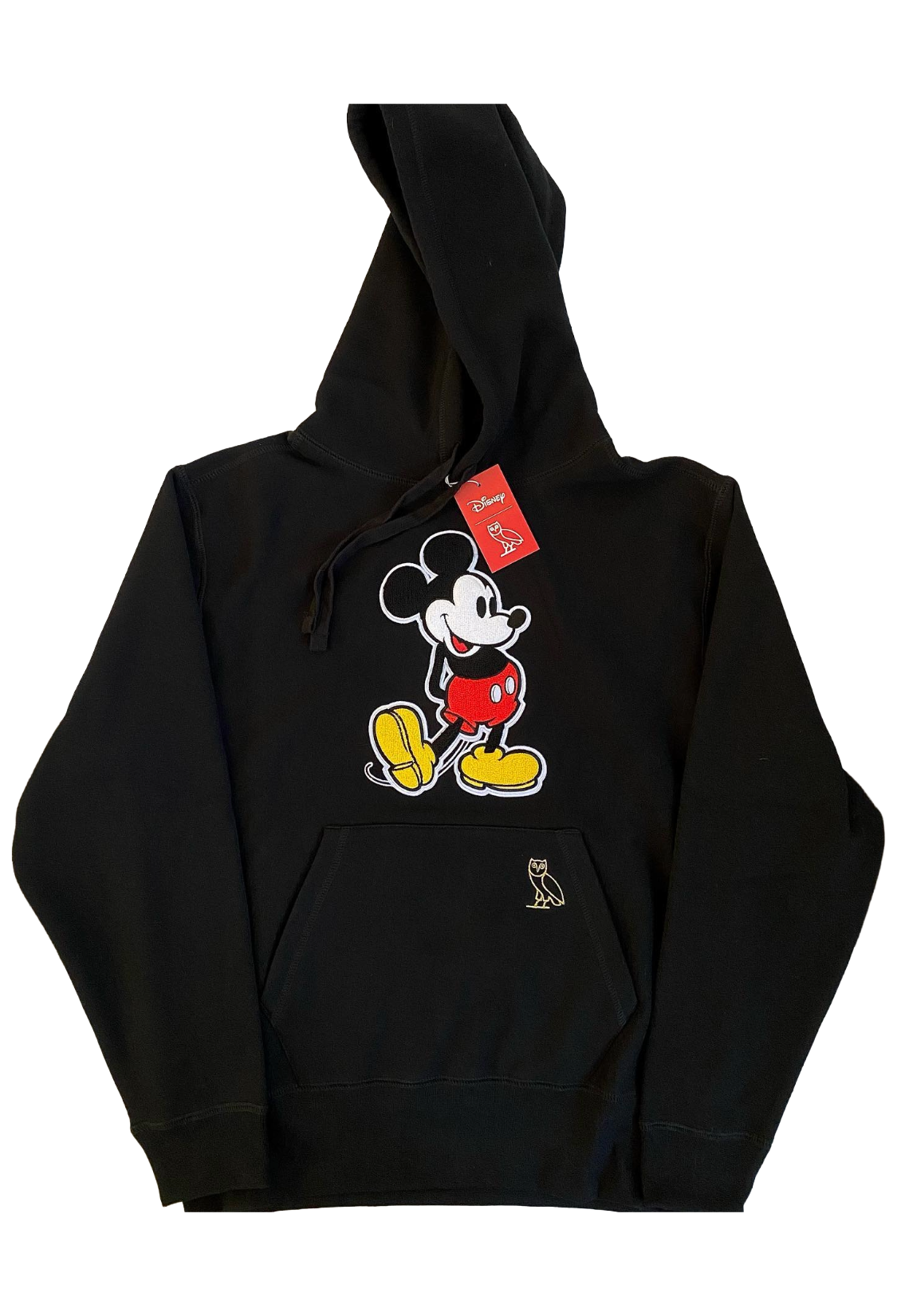 Black hoodie with a cartoon character on a white background OVO x Disney Classic Mickey Hoodie 2022