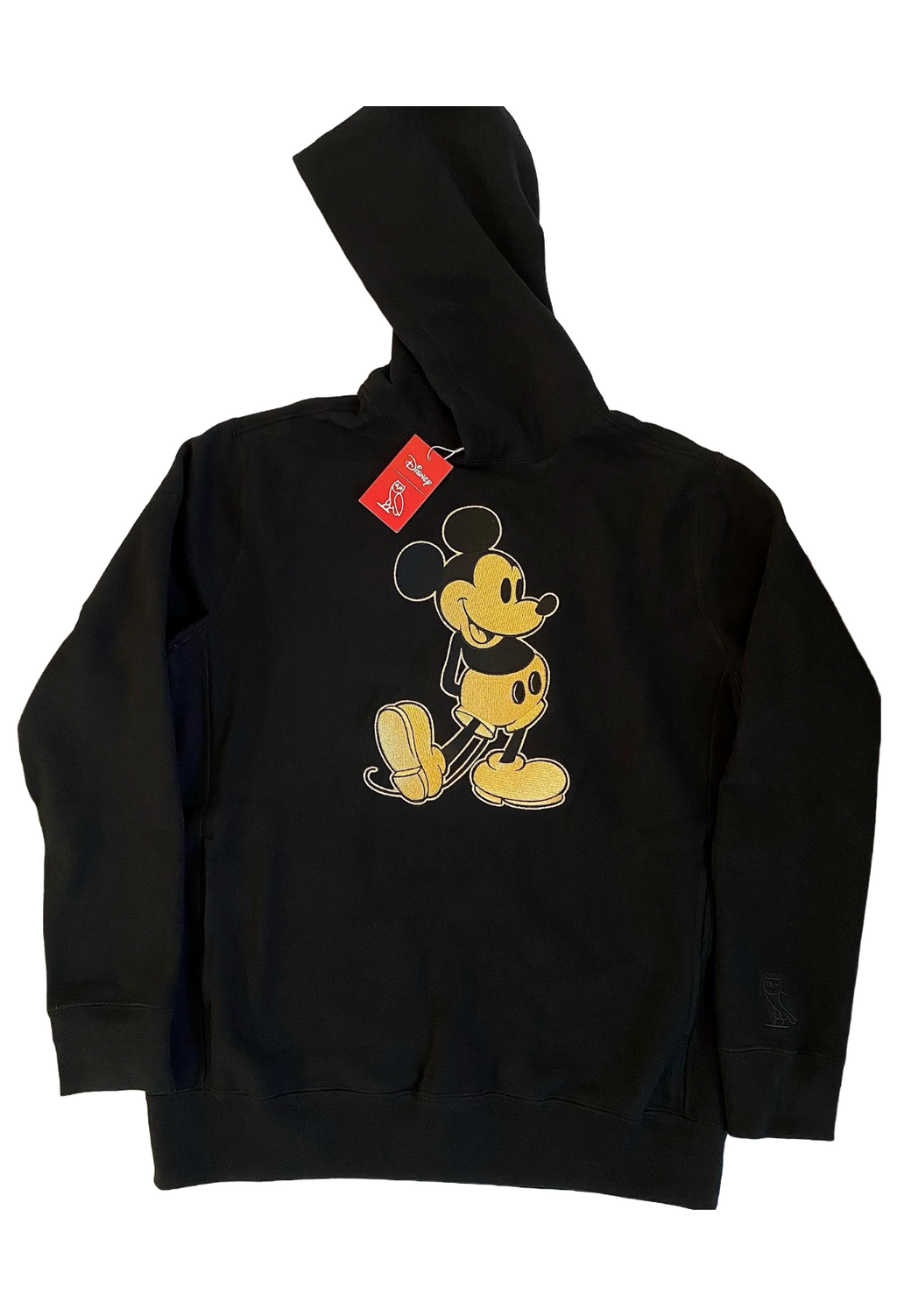 Black hoodie with a cartoon character on a white background OVO x Disney Mickey OG Hoodie