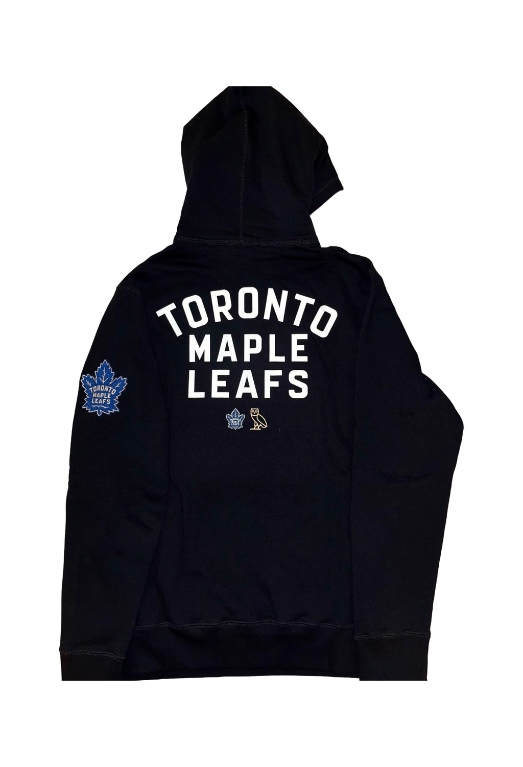OVO x NHL Toronto Maple Leafs Chenille OG Owl Hoodie - Black