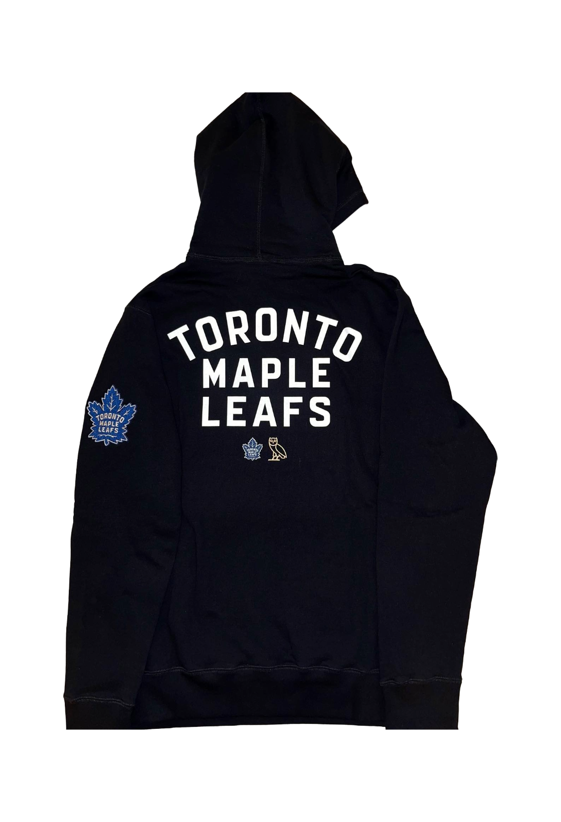 OVO x NHL Toronto Maple Leafs Chenille OG Owl Hoodie - Black
