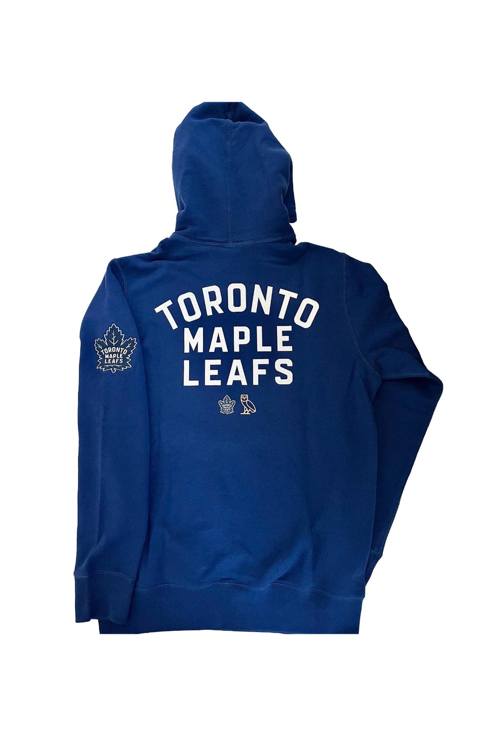 OVO x Maple Leafs 2022 Chenille OG Owl Hoodie - Blue